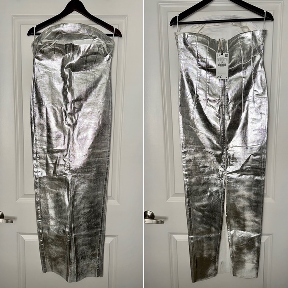 ZARA Bloggers Fav Metallic Dress - Picture 16 of 17